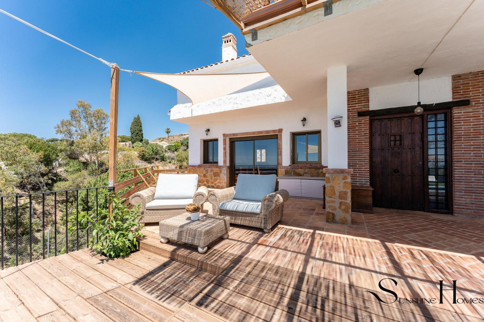 Villa With Pool And Spectacular Sea And Town Views Mijas Exterior photo